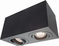 Valgusti lagi Light Prestige Lyon LP-5881/2SM BK 5907796368206, GU10, 2 x 50 W, must v. / must v.