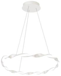 Valgusti rippuv CristalRecord Sand, LED, 3000 °K, valge v. / valge v., 51 x 51 cm