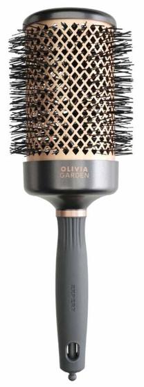 Matu birste Olivia Garden Expert Blowout Heat, melna krās.