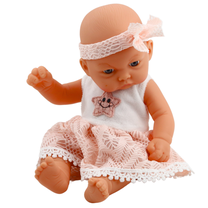 Lėlė - kūdikis, 24 cm, balta sp.