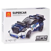 Konstruktorius, automobilis Wange Super Car Super Champions ZA5745, 164 vnt., mėlyna sp.