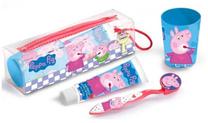 Kelioninis dantų priežiūros rinkinys Cartoon Peppa Pig, 4 vnt.