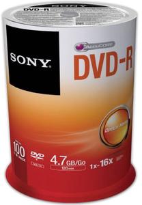 Ierakstāms kompaktdisks Sony, 4.7 GB, 100gab.