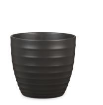 Gėlių vazonas Scheurich 923/16, keramika, Ø 16 cm, juoda sp.
