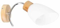 Šviestuvas sieninis Spot-Light Viletta, E27, 1 x 60 W, balta sp. / ruda sp., 10 x 14.5 cm
