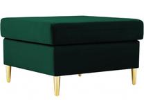 Pufas Micadoni Home Moghan Velvet, aukso sp./tamsiai žalia sp., 70 cm x 70 cm x 45 cm