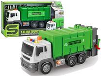 Žaislinė šiukšliavežė City Truck, 1:16, žalia sp.