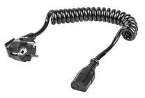 Vads Natec IEC-320 C13, Schuko, 1.5 m, melna krās.