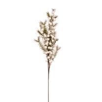 Kalėdinė dekoratyvinė šakelė Christmas Touch, balta sp./žalia sp., 60 cm