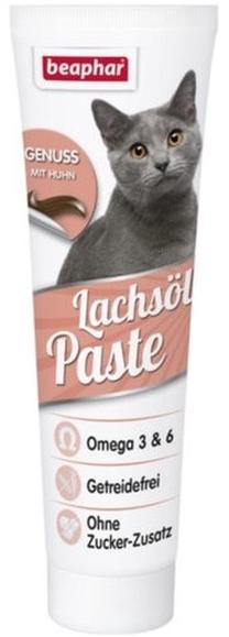 Barības piedevas, vitamīni kaķiem Beaphar Oil Paste Salmon, lasis, 0.1 kg