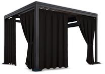 Pavėsinės užuolaida, 155 cm x 220 cm, juoda sp.