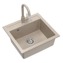 Köögivalamu Quadron Johnny 110, graniit, 50 cm x 47 cm x 18.5 cm, liivakarva pruun v.