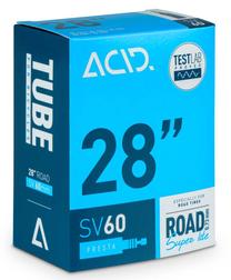 Dviračių padangų kamera ACID Road Super Lite TUBE209, guma, juoda sp., 28"