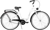 Dviratis miesto Azimut City Lux, 28 ", balta sp./juoda sp.
