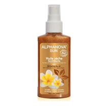 Aliejus po deginimosi kūnui Alphanova Sun Bio Glittering Dry Oil, 125 ml