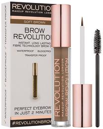 Antakių gelis Makeup Revolution London, soft brown