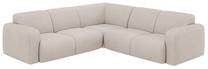Kampinė sofa Micadoni Molino Chenille Rebel, smėlio sp., 252 x 252 cm x 75 cm