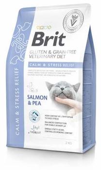 Sausā kaķu barība Brit Calm & Stress Relief, lasis, 2 kg