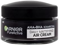 Veido kremas Garnier Pure Active AHA + BHA Charcoal Daily Mattifying, 50 ml