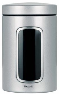 Lielapjoma produktu konteiners Brabantia, 1.4 l, nerūsējošā tērauda krās./pelēka krās.