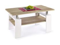 Žurnalinis staliukas H MDF, ąžuolo sp./balta sp., 110 cm x 60 cm x 55 cm