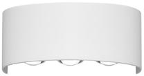 Õue seinavalgusti Italux Ortelo, 6W, LED, IP54, valge v., 17 cm x 8 cm