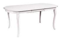 Stalas išskleidžiamas, balta sp., 159 cm x 80 cm x 75 cm