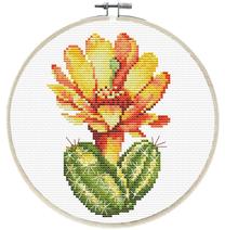 Набор для вышивки крестом Diamond Dotz Yellow Cactus, желтый цв./зеленый цв.