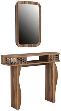 Konsolinis staliukas Kalune Design Damla, riešuto sp., 105 cm x 30 cm x 85 cm