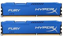Operatyvioji atmintis (RAM) Kingston HyperX Fury Blue HX313C9FK2/8, DDR3 (RAM), 8 GB, 1333 MHz