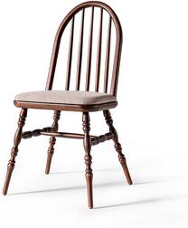 Valgomojo kėdė Kalune Design Albero 53 117FRF1153, matinė, riešuto sp./smėlio sp., 49 cm x 44 cm x 93 cm