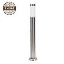 Vabalt seisev välisvalgusti Domoletti DH022-800, 23W, E27, IP44, hõbe v., 7.6 cm x 80 cm