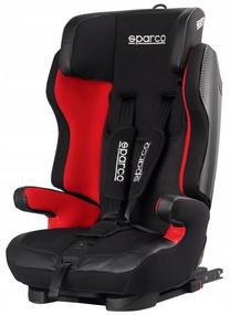 Automobilinė kėdutė Sparco SK700, juoda sp./raudona sp., 9 - 36 kg