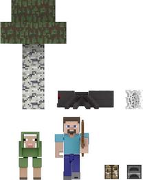 Комплект Mattel Minecraft Overworld Noob Adventure GYX22, 7 шт., многоцветный