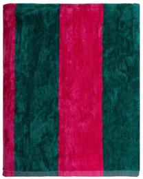 Paplūdimio rankšluostis Homla Rayas 244349, žalia sp./rožinė sp., 150 cm x 100 cm