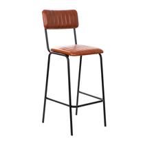 Baro kėdė Homla Lumbar 863429, blizgi, ruda sp./juoda sp., 54 cm x 46 cm x 103 cm