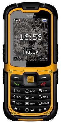 Telefons ar pogām MyPhone Hammer 2, 64 MB, melns krās.