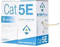 Laidas A-Lan Cable U/UTP CAT 5e KIU5PVCY305 RJ-45 8P8C, RJ-45 8P8C, 305 m, geltona sp.