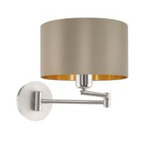 Šviestuvas sieninis Eglo Maserlo 95055, E27, 1 x 60 W, pilka sp. / nikelio sp.
