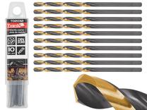 Metalo grąžtų rinkinys Tvardy T02032, metalas, hss-tin, cilindrinis, 3.2 mm x 17 cm