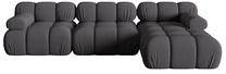 Modulinė sofa Micadoni Bellis 3D, pilka sp., dešininė, 282 x 155 cm x 64 cm