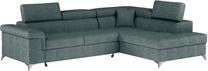 Kampinė sofa Eridano, žalia sp., 202 x 275 cm x 88 cm