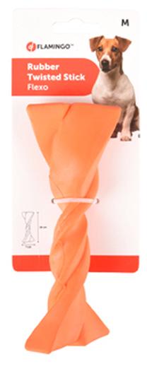 Игрушка для собаки, таскать Karlie Flamingo Twisted Flexo Stick KF06428, 16 см, oранжевый цв., M