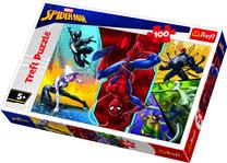 Пазл Trefl Spiderman, Upside down 16347, 41 см x 28 см, 100 шт., многоцветный