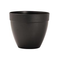 Puķu pods Plasticotto Touch 16-240, plastmasa, Ø 16 cm, melna krās./pelēka krās.