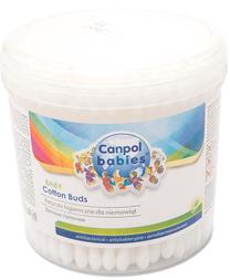 Kosmetiniai vatos pagaliukai Canpol Babies, 200 vnt., balta sp.