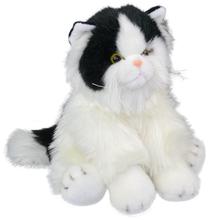 Mīkstā rotaļlieta Smily Play Cat Black & White, balta krās./melna krās., 24 cm