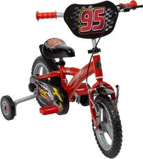 Vaikiškas dviratukas su papildomais ratukais, vaikų Huffy Disney Cars, juoda sp./raudona sp., 12"