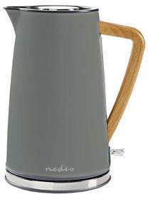 Elektrinis virdulys Nedis KAWK510EGY, 1.7 l, pilka sp.