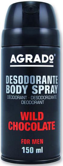 Vyriškas dezodorantas Agrado Wild Chocolate, 150 ml